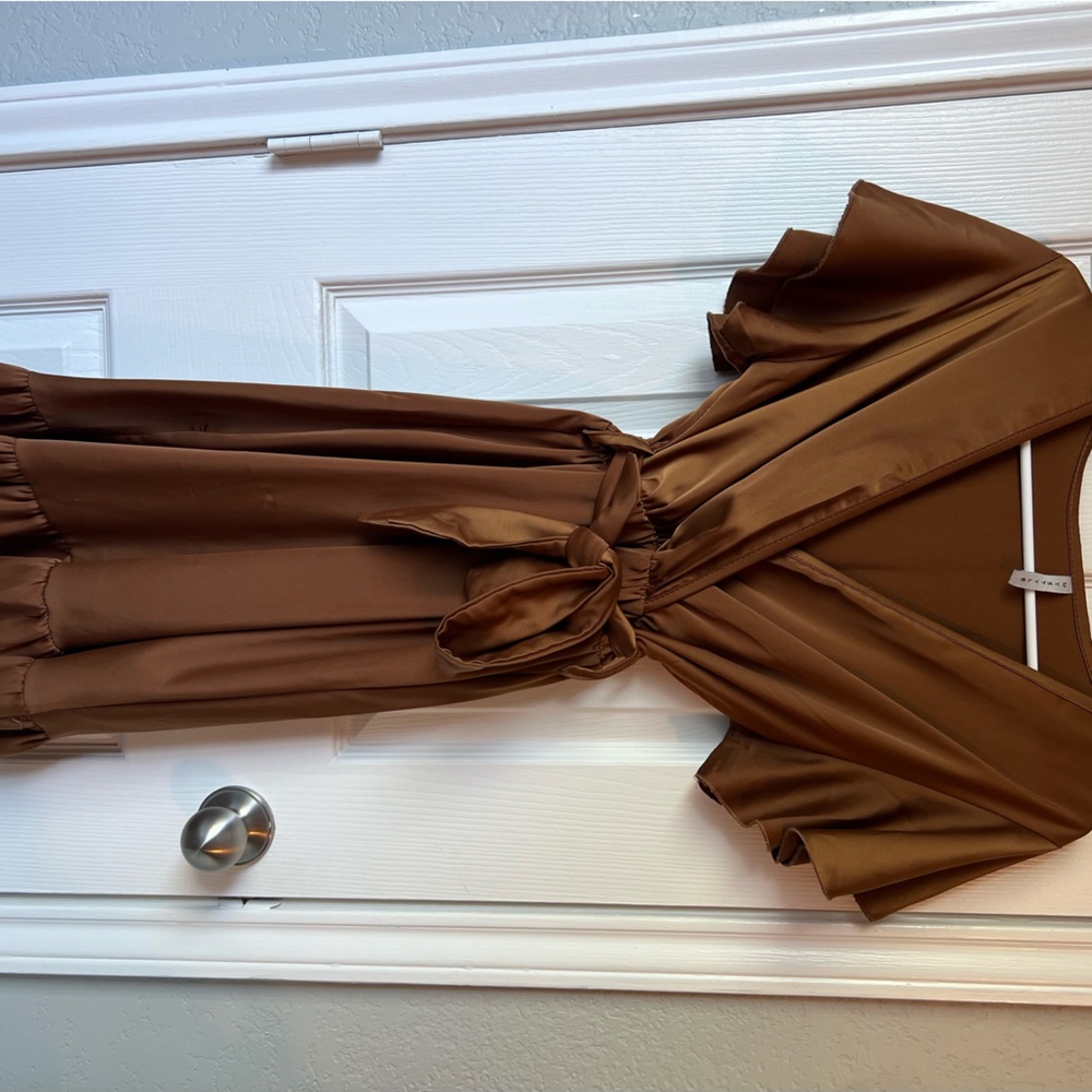 copper brown dress size: L brand: My style